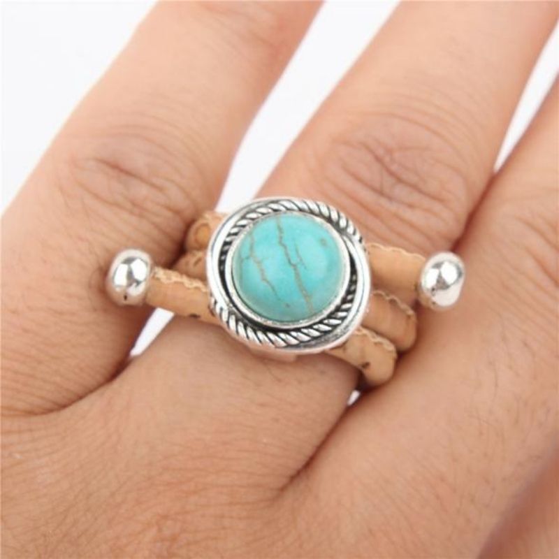 Bague Liège Turquoise - Les Nouvelles Maroquineries