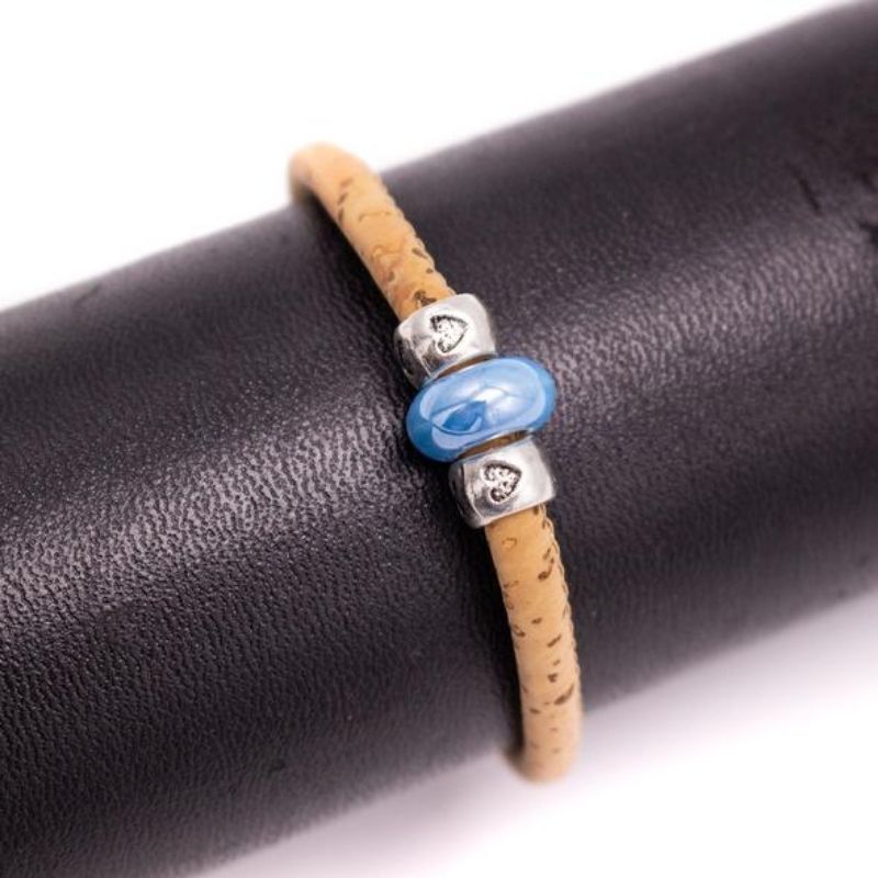 Bracelet Liège Perle Bleue