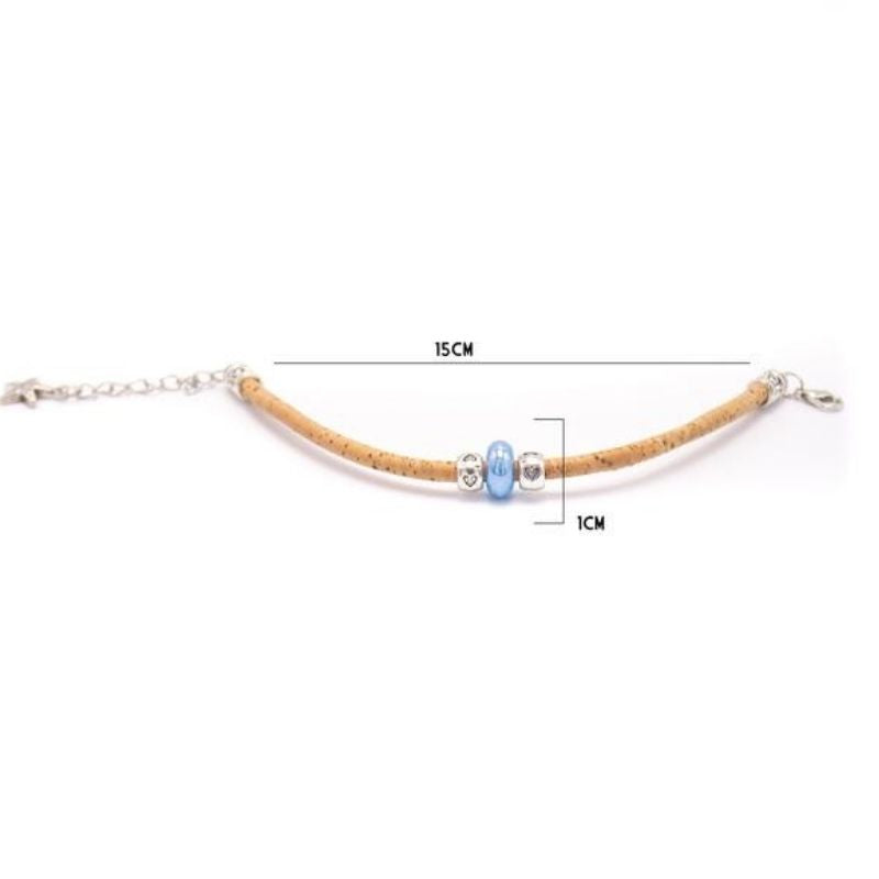 Bracelet Liège Perle Bleue