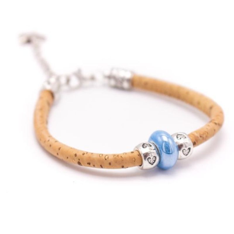 Bracelet Liège Perle Bleue