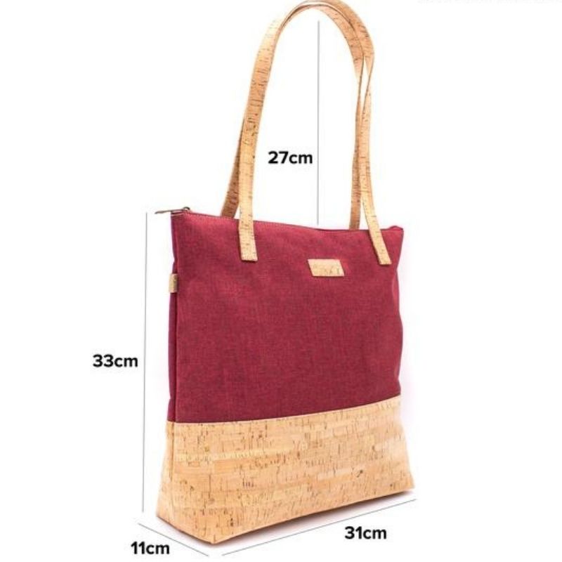 Sac Liège Bi-ton Rouge - Les Nouvelles Maroquineries