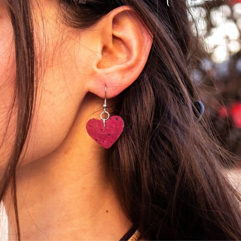 Boucles d'oreilles Liège Coeur - Les Nouvelles Maroquineries