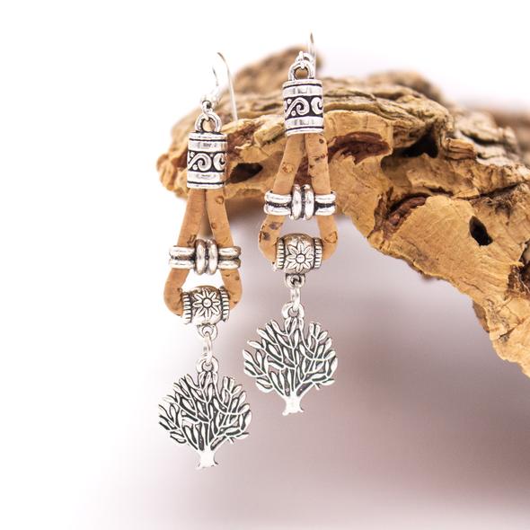 Boucles d'oreilles Liège Arbre de Vie