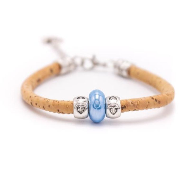 Bracelet Liège Perle Bleue