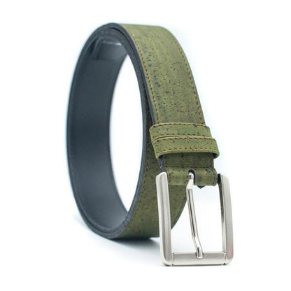 Ceinture Liège Homme Luxe Verte